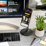 Magnetic smartphone table stand