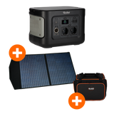 Bundle Power Station 500 + Solar Panel 100 + transport bag for Power Station 500