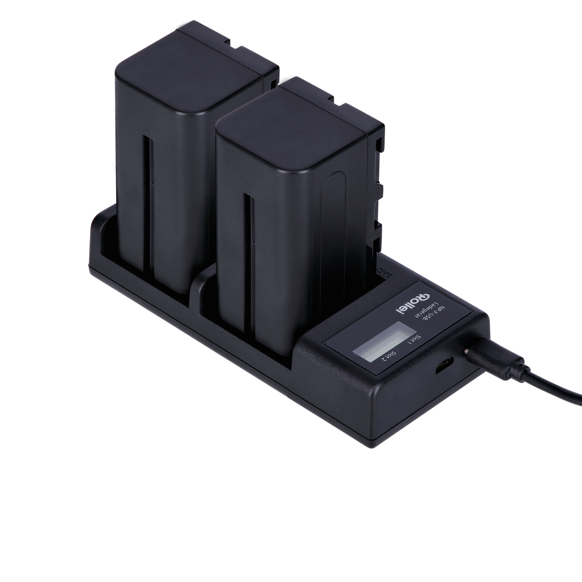 Battery charger for NP-F batteries
