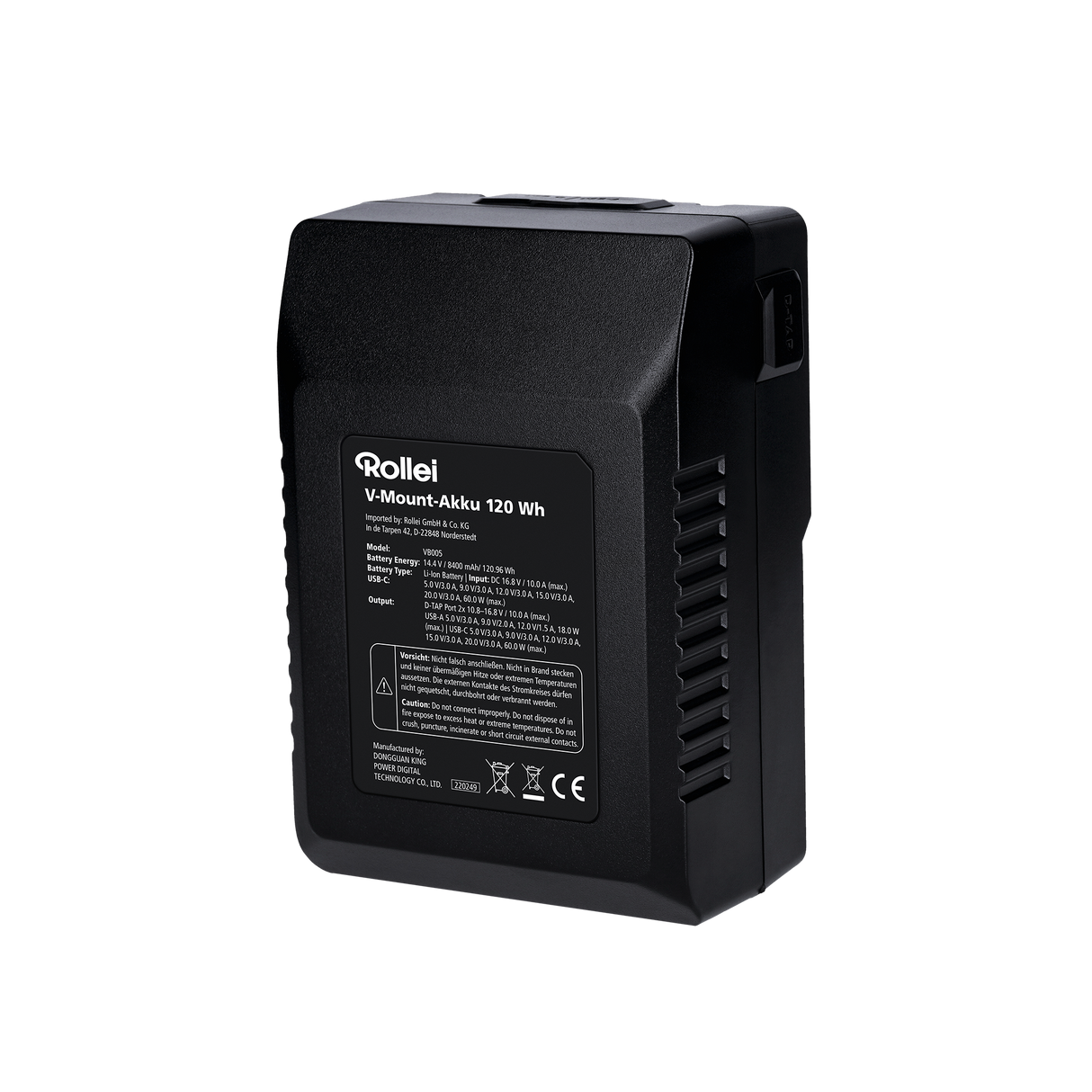 V mount battery 120 Wh