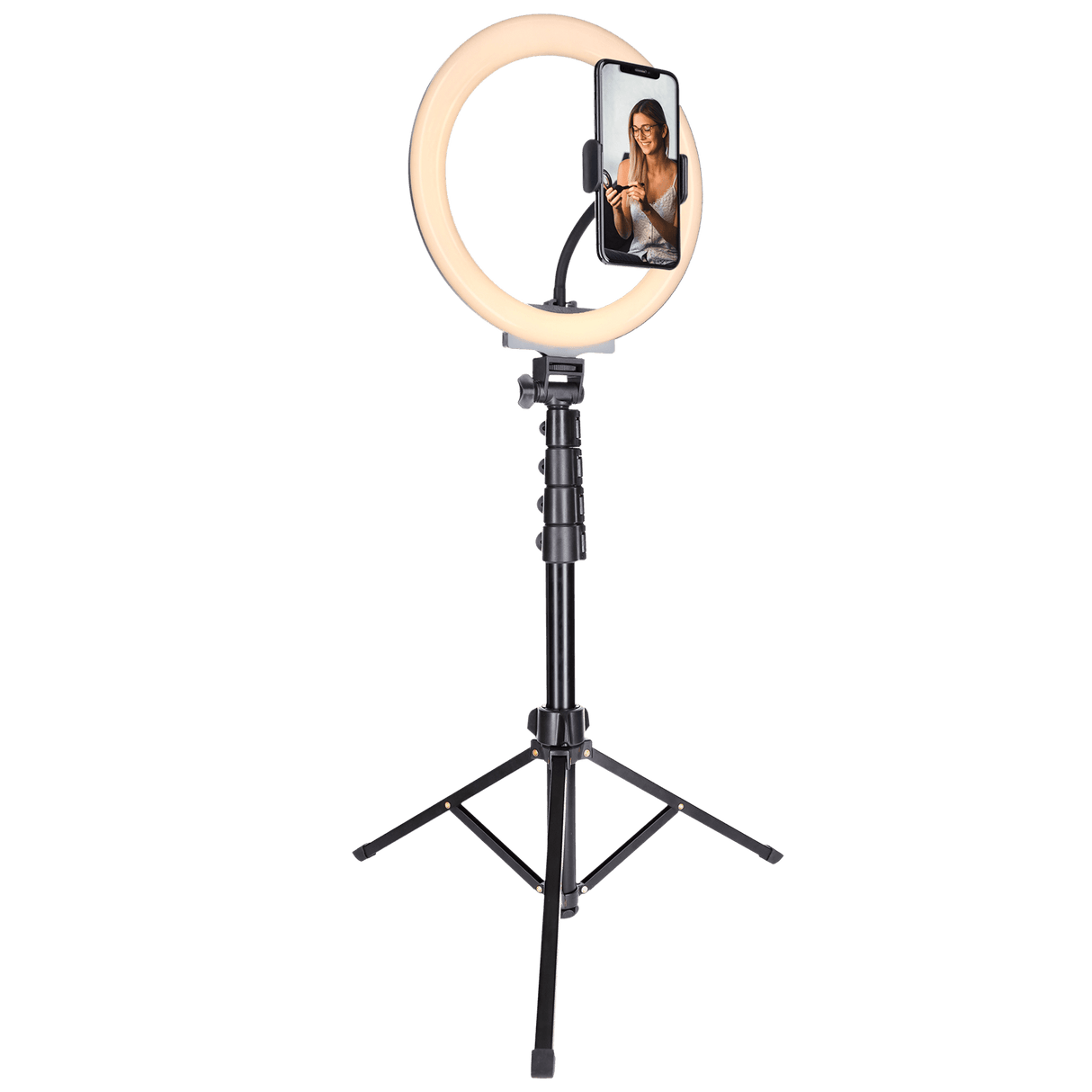 Led ring shop light with stand