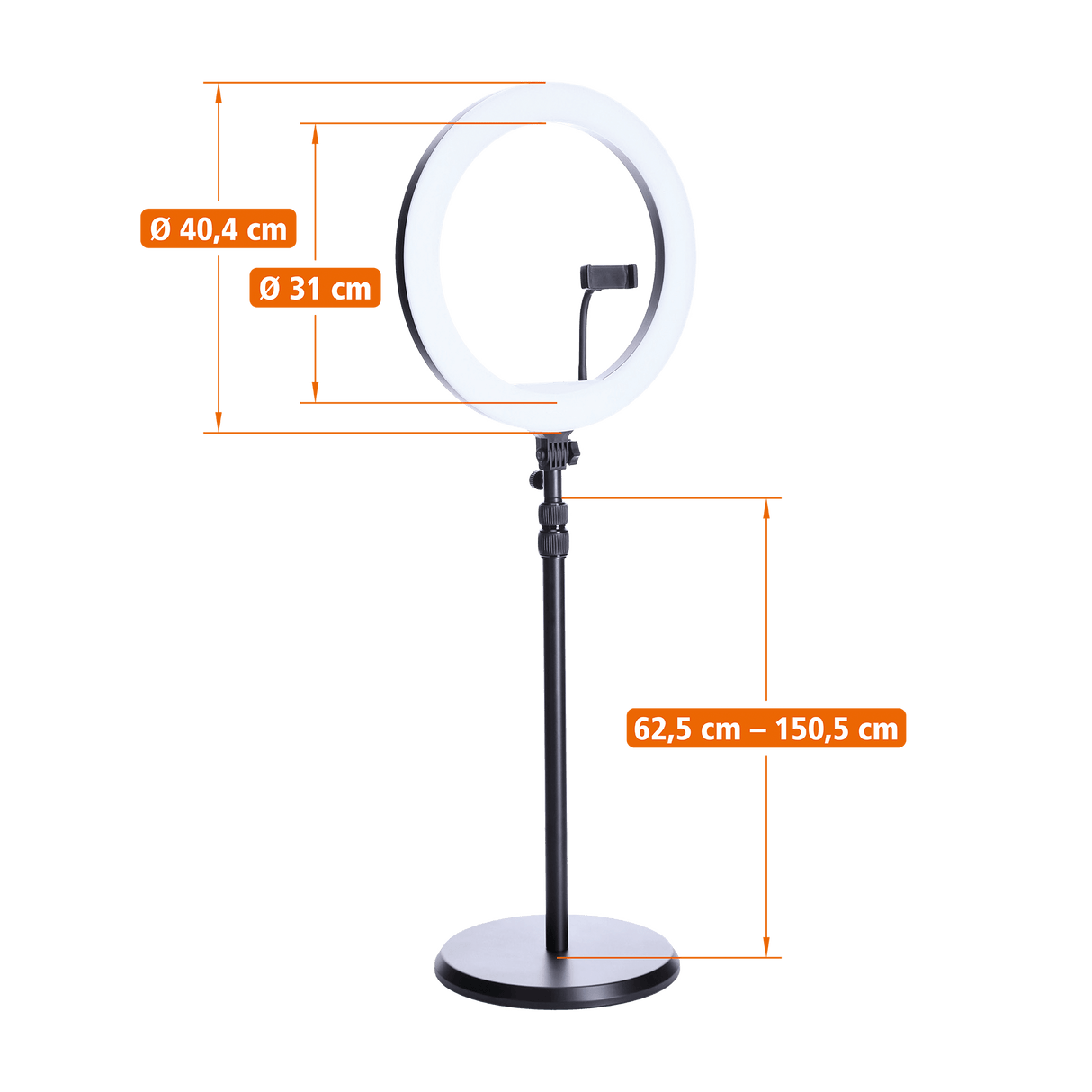 Rollei LED Licht LUMIS Slim RGB - LED-Ringlicht